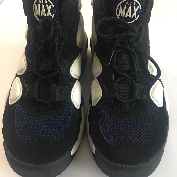 SOLD-Nike Air Max Uptempo 2 Size 8.5 Black/Navy - Picture 4 of 11